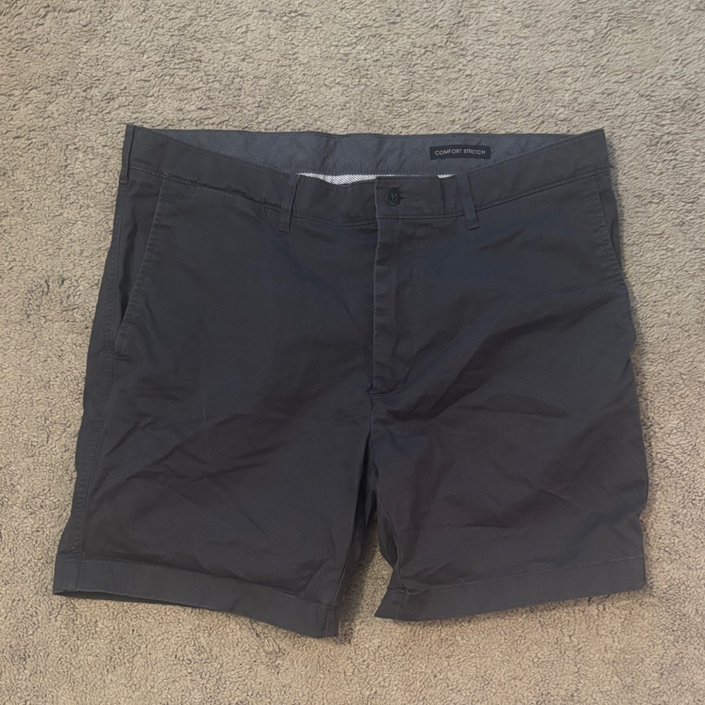 Daniel Cremieux Charcoal Flat Front Shorts Navy Blur